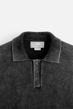 GARMENT-DYED POLO SHIRT - Zara фото 9