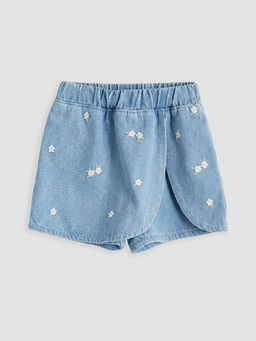 K?z Bebek ?i?ek Nak??l? Jean ?ort Etek