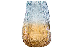 Ваза 20*20*30 см бежево-голубая, стекло - Elan gallery фото 6