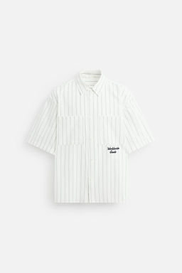 EMBROIDERED STRIPE SHIRT - Zara фото 5