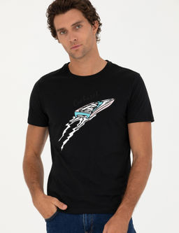 Siyah Slim Fit Ti__rt - Cacharel фото 3