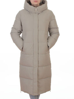 L667 BEIGE Пальто зимнее женское (200 гр. холлофайбер) - Fashion фото 3