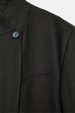 WOOL TWILL COAT ZW COLLECTION LIMITED EDITION - Zara фото 3