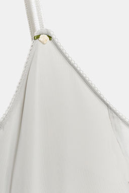 VESTIDO MIDI COMBINADO / Turquesa claro - Zara фото 7