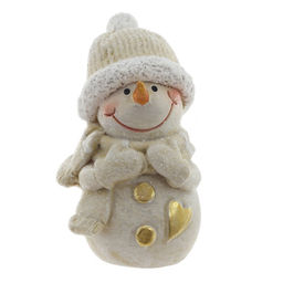 Фигурка декоративная "Снеговик", L4 W4 H5,5 см, 2в.