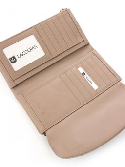 LACCOMA кошелек LA-1088-З-серо-бежевый натуральная замша