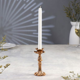 Подсвечник на 1 свечу TAKE IT EASY «Граф», полистоун, 7×16 см