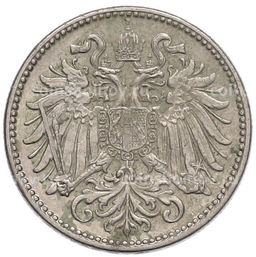 Монета 10 геллеров 1908 года Австрия