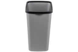 Ведро для мусора с фиксатором 33 л 36*28*45,5 см Тандем сер.металлик/черный (модель 843358) - Elan gallery фото 4