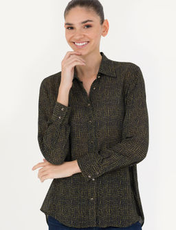 Kahverengi Comfort Fit Uzun Kollu G_mlek