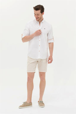 U. S. Polo Assn Мужская рубашка светло-коричневого цвета с длинным рукавом Неожиданная скидка в корзине - U.s. polo assn фото 4