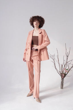 Жакет двубортный в тёплом розовом - Martichelli фото 4