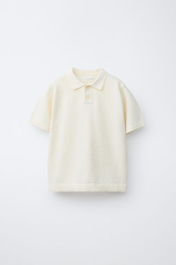 POLO LISO ESTRUCTURA / Crudo - Zara фото 3
