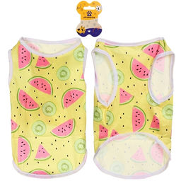 Цена за 2 шт. Майка для кошек и собак мелких пород "БРО на стиле", арбузики, размер М (длина спинки 29см, объем груди 35см, от 3 до 6кг)