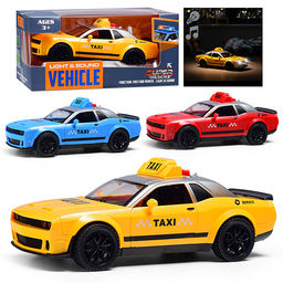 Машина "Гоночное такси" (свет, звук) в коробке