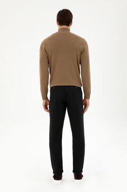 Erkek Carrot Fit Siyah Kanvas Pantolon