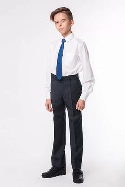 Брюки для мальчика, полуприлегающий (синий) БД-133