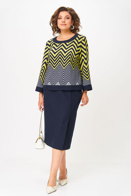 Костюм Aira Style 24126 лимонно-синий