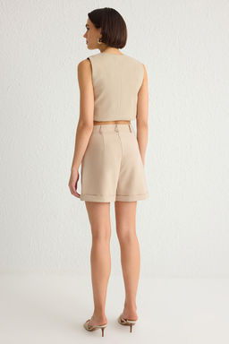 TRENDYOLMILLA Vizon Regular Kal?p Dokuma Sort & Bermuda TWOSS21SR0478  фото 5