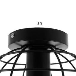 Люстра «Нола» 1×60 Вт E27 черный 18×18×14 см BayerLux