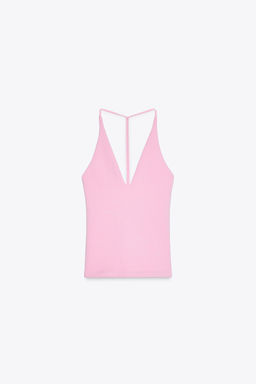 HALTER TOP WITH STRAP DETAIL - Zara фото 5