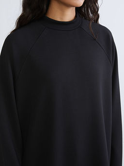 Dik Yaka Oversize Kad?n Sweatshirt Tunik