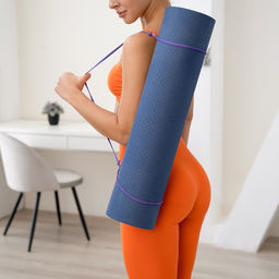 Коврик для йоги Sangh, 183610,8 см, цвет синий  фото 4