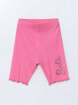 Beli Lastikli Barbie Bask?l? K?z ?ocuk Tayt 2li