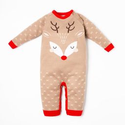 Комбинезон вязаный Крошка Я X-mas рост 62-68 см