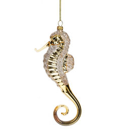 Украшение новогоднее "Морской конек, L7 W4 H20 см
