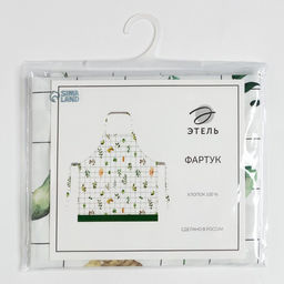 Фартук «Этель» Flora 60×70 см, 100% хлопок, саржа 190 г/м²