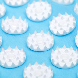 Аппликатор «Кузнецова», 384 колючки, спанбонд, 50×75 см, голубой.