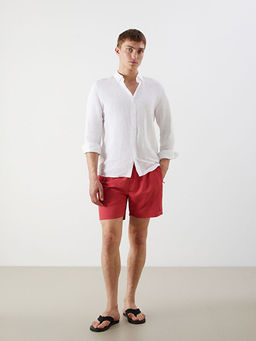 K?sa Boy Bask?l? Erkek Deniz ?ortu