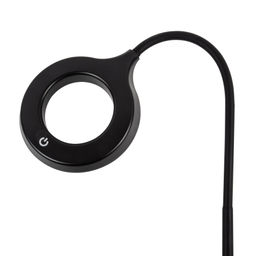 ULM-T610 7W/4500K/DIM BLACK Торшер напольный светодиодный, 7W, с регулировкой наклона. Сенсорный выключатель. Диммер. Черный. ТМ Uniel