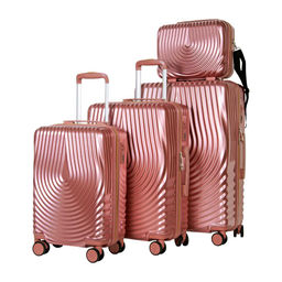 Набор из 3 чемоданов, композит, 77062 Пудра