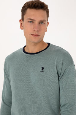 Erkek Comfort Fit Yaka Detayl_ Mint Kazak - U.s. polo assn фото 9