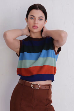 11716 Топ вязаный в полоску - Martichelli фото 4