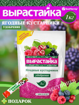 Цена за 2 шт. Удобрение комплексное 1кг Ягодные кустарники Вырастайка