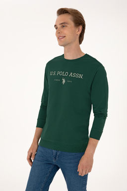 Erkek Koyu Ye_il Basic Sweatshirt Sepette S_rpriz _ndirim - U.s. polo assn фото 3