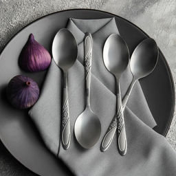 Набор ложек столовых из нержавеющей стали Доляна Антураж, длина 18,5 см, 6 шт, цвет серебряный  фото 3