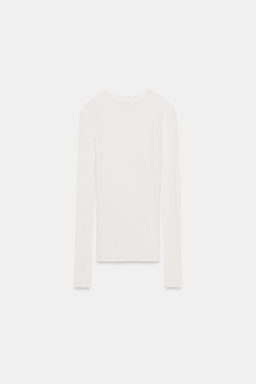 COTTON LONG SLEEVE T-SHIRT - Zara фото 14