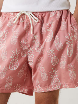 K?sa Boy Desenli Erkek Deniz ?ortu