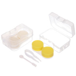 Цена за 10 шт. Набор для хранения контактных линз "МАРЦИПАН", цвет микс, 6.5*4*2см, (пакет с подвесом)