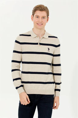 Мужской свитер из трикотажа Stone Melange - U.s. polo assn фото 7