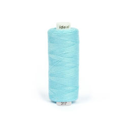 Нитки IDEAL бытовые 40/2 полиэстер 366м цв.317 голубой уп.10шт