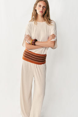 TOP R?STICO MANGA CAPA / Beige claro - Zara фото 4