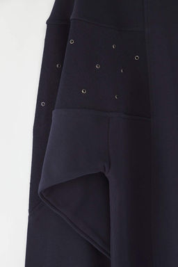 Lacivert Kusgozu Aksesuar Detayl? Bisiklet Yaka Oversize/Genis Kesim Orme Sweatshirt TWOAW26SW00038 - Trendyolmilla фото 2