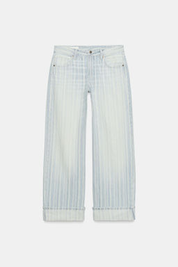 JEANS TRF LOOSE FOLDED TIRO BAJO RAYAS / ?nico - Zara фото 4