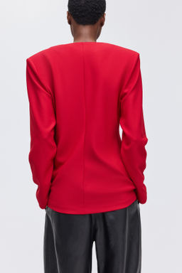 Blazer reloj de arena sin cuello - H&m фото 4