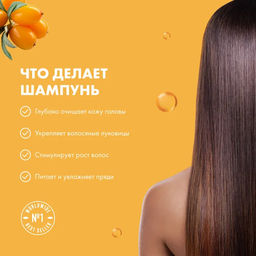 Облепиховый шампунь для нормальных и жирных волос, 400 мл / Oblepikha Siberica / Natura Siberica  фото 9